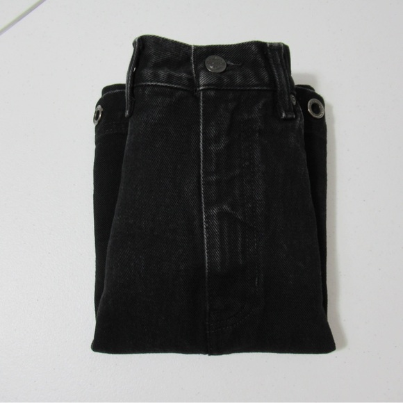 Harley Davidson Vintage Black Denim Skirt Size 8 - Picture 15 of 15